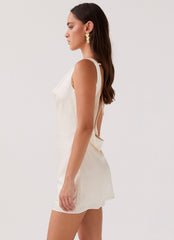 Be Mine Satin Mini Dress
