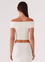 Trixie Twist Off Shoulder Top