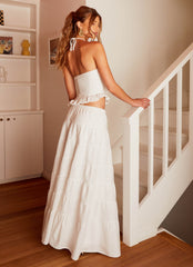 Mariella Linen Maxi Skirt