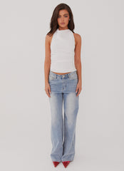 Cloud Whisper Linen Top