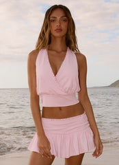 Pinki Beaded Halter Top