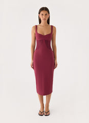 Plaise Corset Long Midi Dress