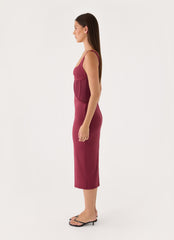 Plaise Corset Long Midi Dress