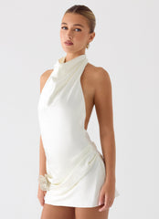 Play It Out Cowl Mini Dress