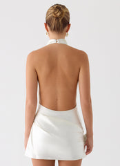 Play It Out Cowl Mini Dress