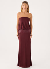 Posine Strapless Maxi Dress