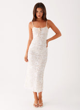 Postcards Lace Midi Dress