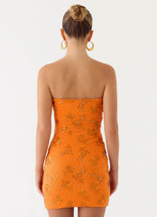 Push Back Beaded Sequin Mini Dress
