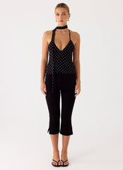 Quiero Backless Top