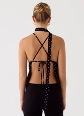Quiero Backless Top