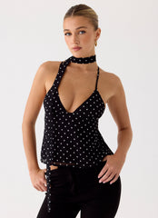 Quiero Backless Top