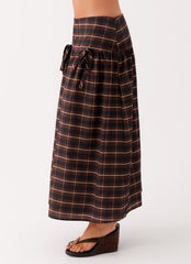 Quiet Places Cotton Midi Skirt