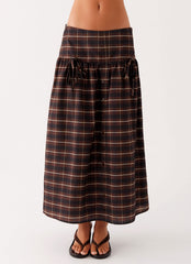 Quiet Places Cotton Midi Skirt