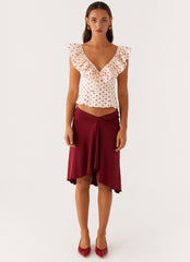 Regan Ruffle Top