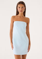 Reinna Cotton Strapless Mini Dress