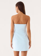 Reinna Cotton Strapless Mini Dress