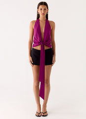 Right Back Halter Top