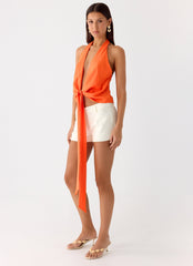 Right Back Halter Top