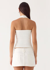 Sean Low Rise Denim Mini Skirt