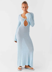 Seascape Crochet Maxi Dress