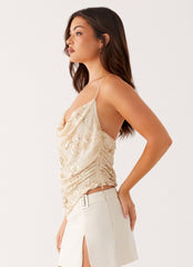 Seona Beaded Top