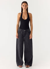 Set The Scene Halter Bodysuit