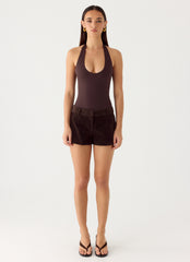 Set The Scene Halter Bodysuit