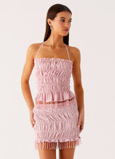 Shari Beaded Halter Top