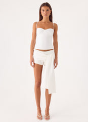 Sherlyn Sash Mini Shorts