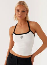 Signature Monogram Halter Top