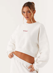 Signature Cropped Sweatshirt