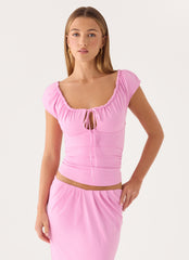 Small Moments Cap Sleeve Top