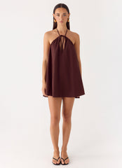 Soft Breeze Linen Mini Dress