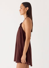 Soft Breeze Linen Mini Dress