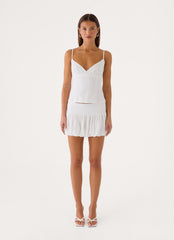 Soft Sky Mini Skirt