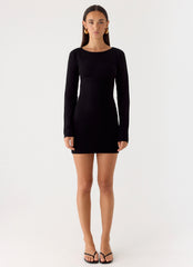 Soft Vision Knit Mini Dress