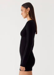 Soft Vision Knit Mini Dress