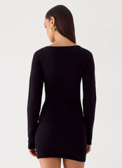 Soft Vision Knit Mini Dress