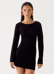 Soft Vision Knit Mini Dress