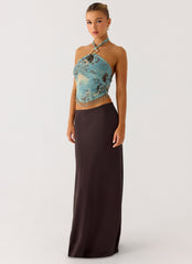 Star Girl Chiffon Maxi Skirt