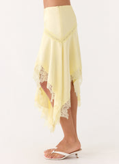 Suay Asymmetrical Midi Skirt