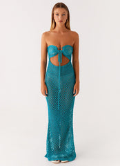 Sun Kissed Crochet Maxi Dress