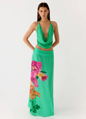 Blushing Bloom Maxi Skirt