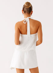Switch Up Halter Mini Dress