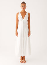 Tamsin Linen Maxi Dress