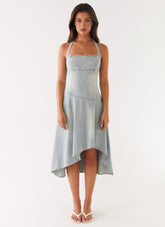 Tanisha Denim Midi Dress