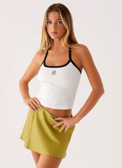 Teagan Satin Mini Skirt