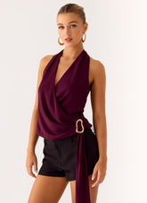 Teaha Wrap Top