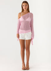 Telling Me Shimmer Knit Top
