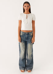 These Words Puff Sleeve Top